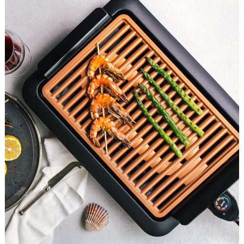 Gotham Steel Large Smokeless Ti Cerama Electric Grill & Reviews Wayfair